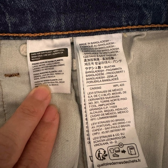 Levi's 511 Slim Stretch Jeans Men's W38 L32 Dark Wash Denim New With Tag - Picture 6 of 6